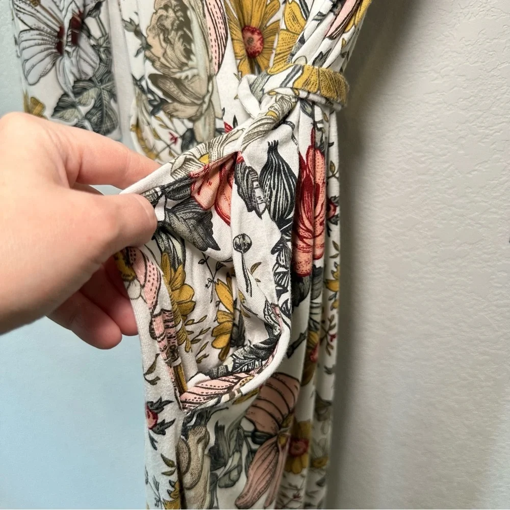 Hattie Milkmaid Goods Robe XXL Maternity Postpartum Newborn Floral Stretchy EUC - Picture 12 of 14